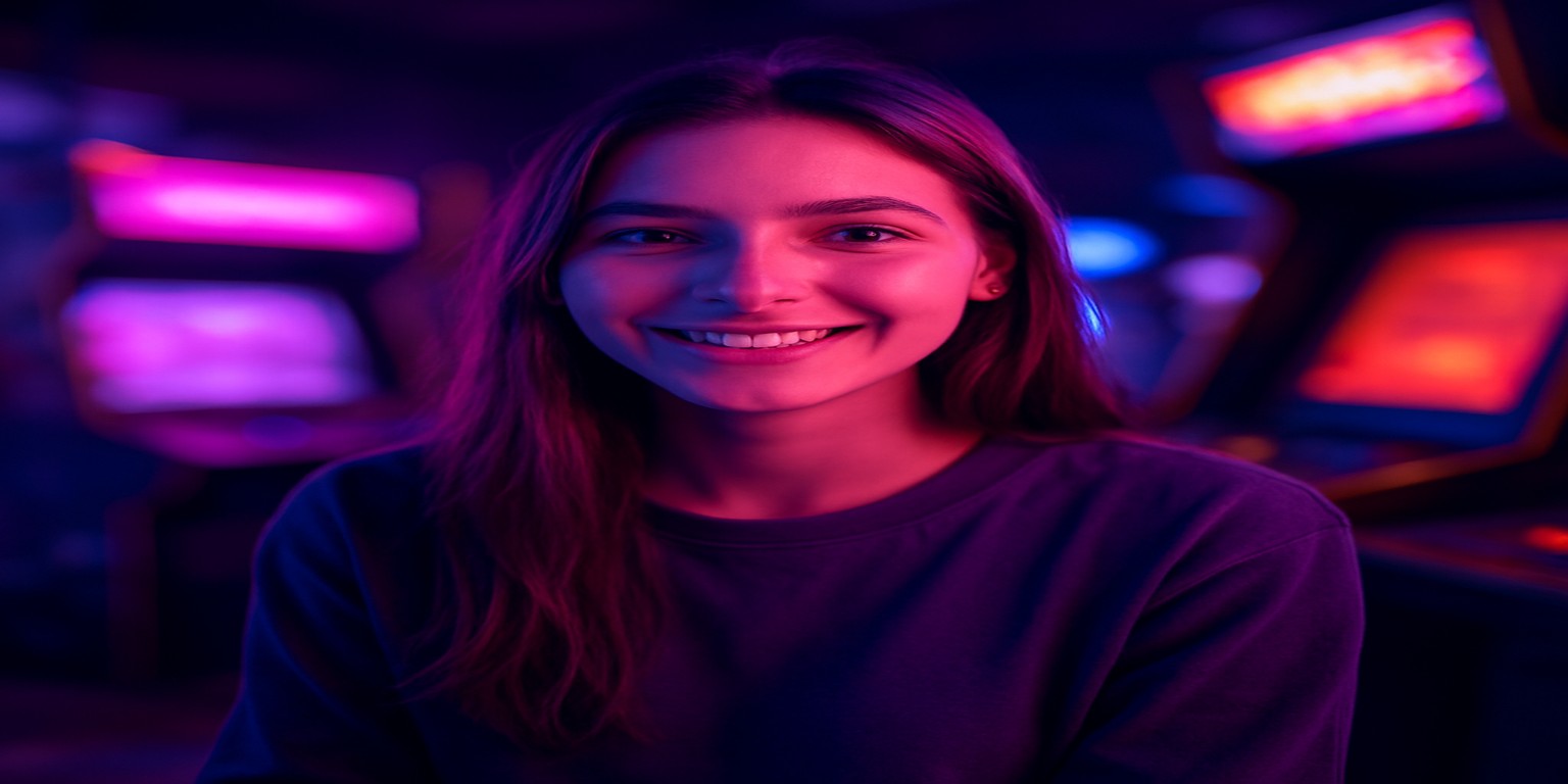 tk66-এ গেম খেলার আনন্দ উপভোগ করছেন একজন নারী